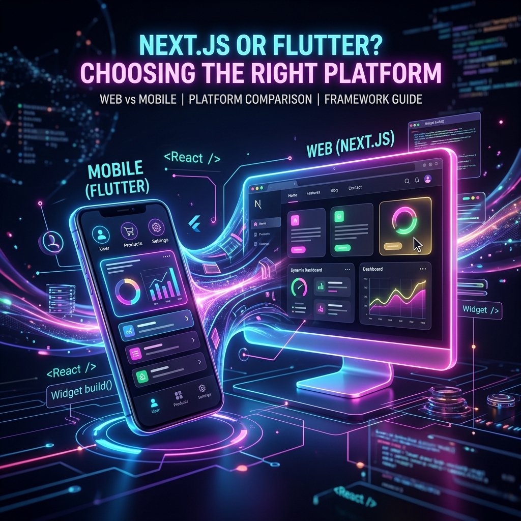 Next.js or Flutter? Choosing the Right Platform