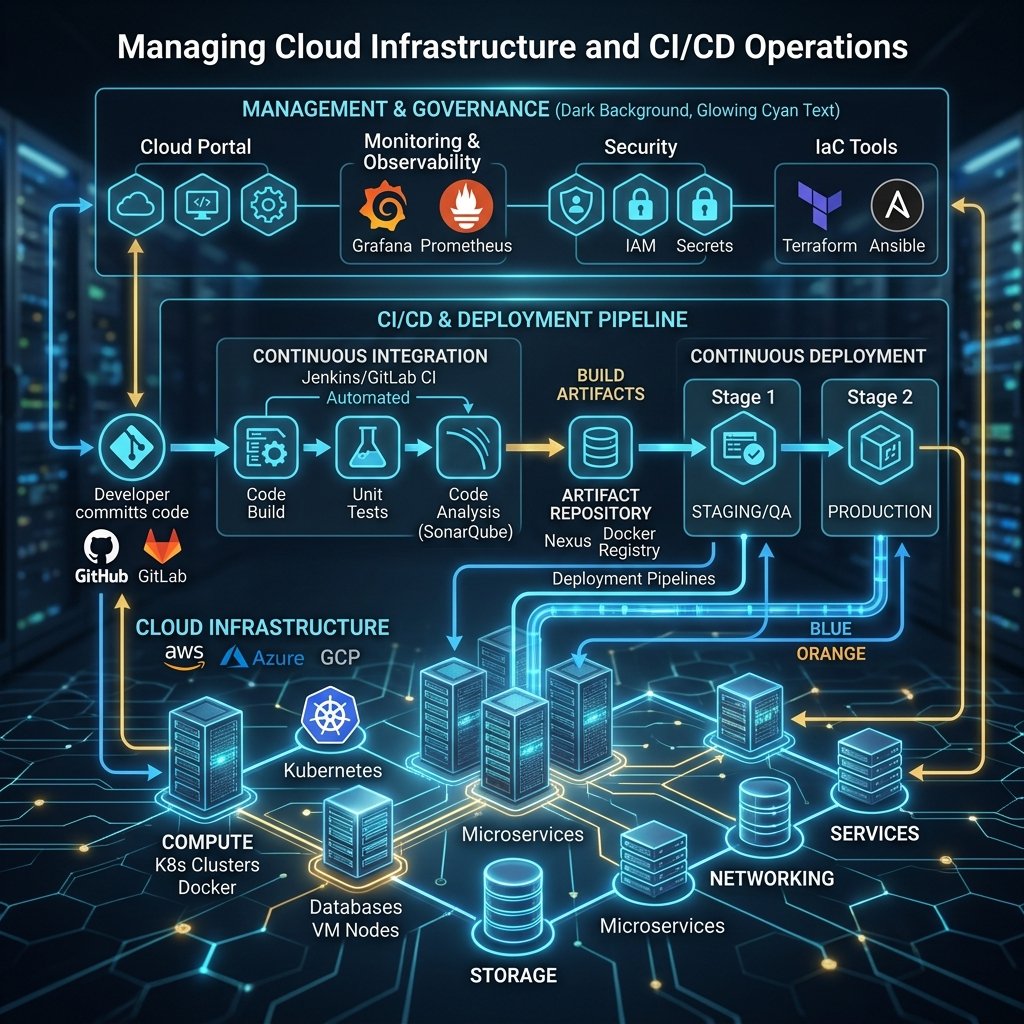 Managing Cloud Infrastructure and CI/CD Operations